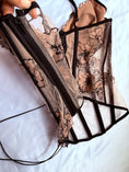 Load image into Gallery viewer, Victoria's Secret mesh lace boned corset • Size 12C
