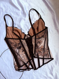 Load image into Gallery viewer, Victoria's Secret mesh lace boned corset • Size 12C
