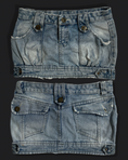 Load image into Gallery viewer, 00's Lightwash denim micro mini • Size 6
