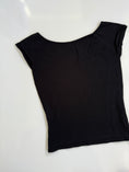 Load image into Gallery viewer, 00's Ana Sousa acrylic graphic print baby tee  • Size S/M
