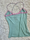 Load image into Gallery viewer, 00's MNG pale turquoise knit cami w polka dots
