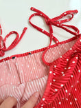 Load image into Gallery viewer, 00's Polka pleat cami w tie straps • Size M
