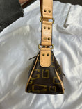 Load image into Gallery viewer, 00's Guess Faux leather monogram studded buckle bag
