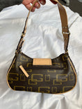 Load image into Gallery viewer, 00's Guess Faux leather monogram studded buckle bag
