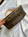 Load image into Gallery viewer, 00's Guess Faux leather monogram studded buckle bag
