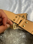 Load image into Gallery viewer, 00's Guess Faux leather monogram studded buckle bag
