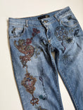 Load image into Gallery viewer, *RARE* 00's Cavalli print low-rise jeans • Size 8
