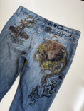 Load image into Gallery viewer, *RARE* 00's Cavalli print low-rise jeans • Size 8
