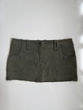 Load image into Gallery viewer, 00's Next khaki denim micro mini • Size 8
