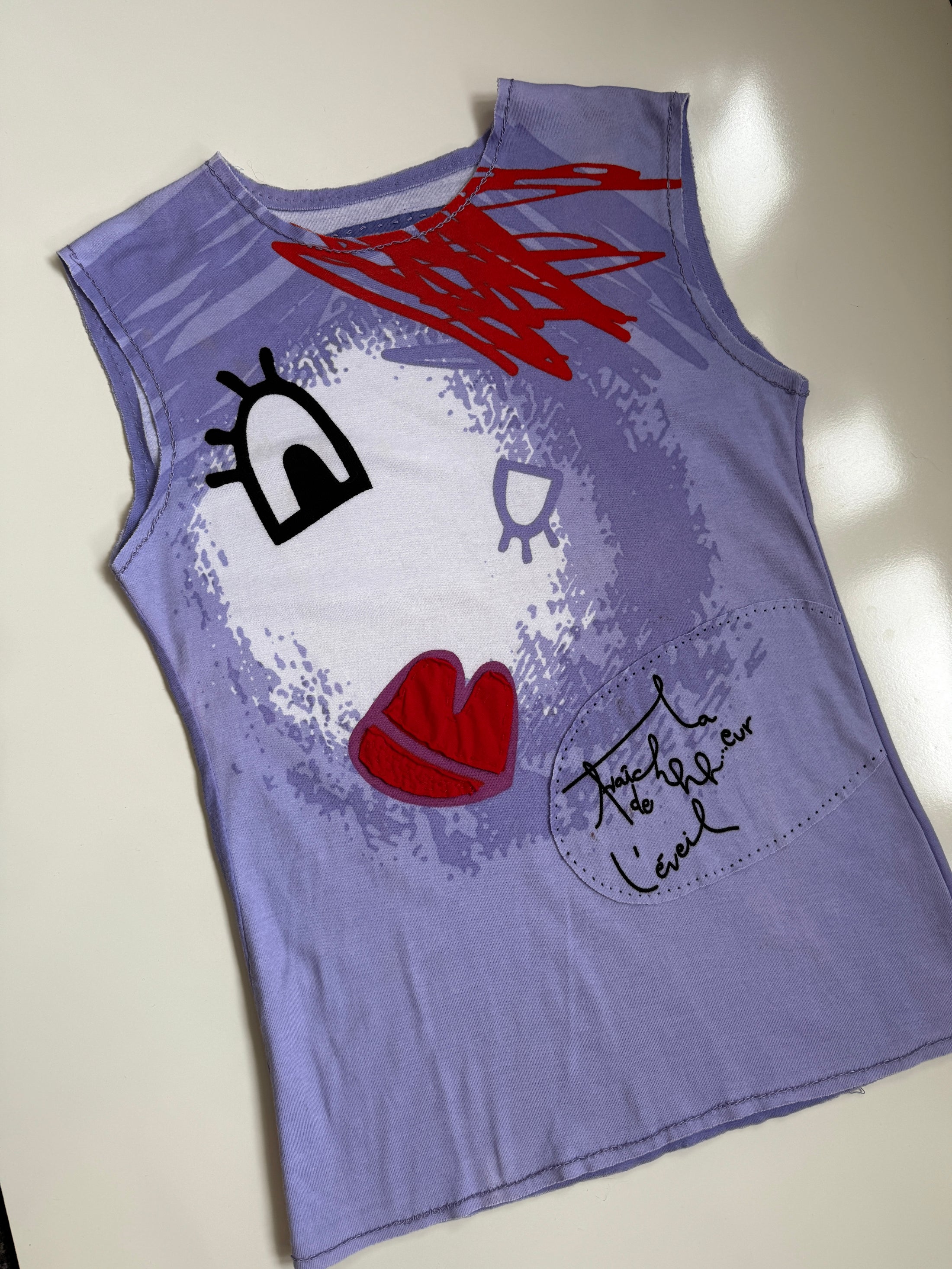 Spanish 00's Paramita abstract graphic tank • Size XL