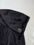 Load image into Gallery viewer, 00's Ciolla satin asym metal clasp top • Size 12
