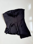 Load image into Gallery viewer, 00's Ciolla satin asym metal clasp top • Size 12
