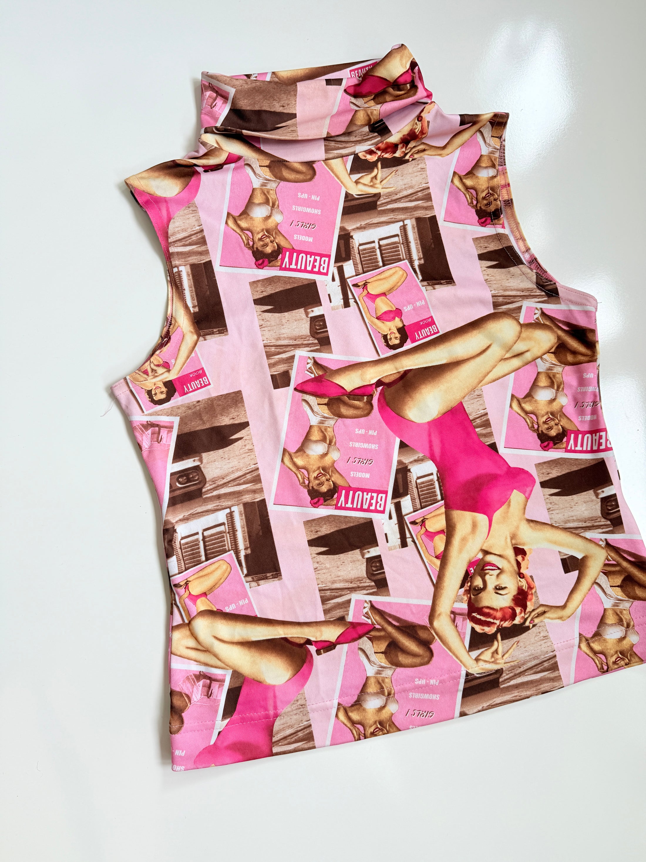 00's Tally Weijl retro graphic tank • Size L