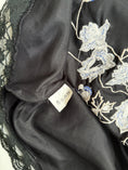 Load image into Gallery viewer, 00's Satin embroidered sequin cami w lace trim • Size 12
