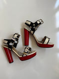 Load image into Gallery viewer, 00's Dolce & Gabbana buckle strappy heels • Size 7
