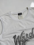 Load image into Gallery viewer, RARE 00's Dolce & Gabbana 'weird' diamante tank • Size L
