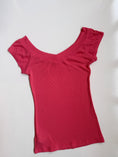 Load image into Gallery viewer, 00's Bebe diamante ribbed off the shoulder• Size S
