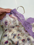 Load image into Gallery viewer, 00's Italian Bennetton sheer cami w lace trim • Size XS
