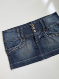 Load image into Gallery viewer, 00's triple button denim micro mini • Size 12
