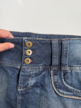 Load image into Gallery viewer, 00's triple button denim micro mini • Size 12
