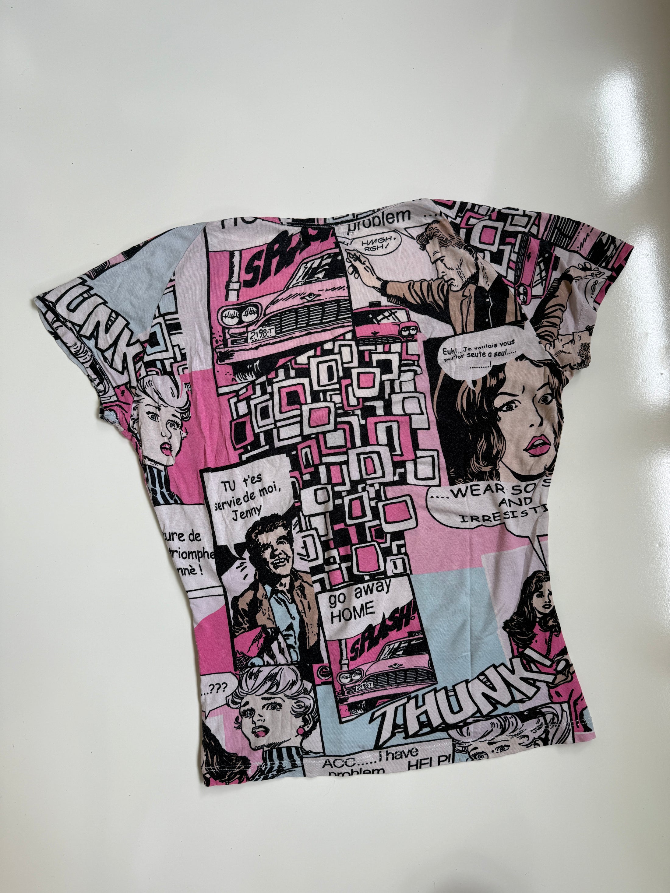00's Terranova comic print top  • Size M/L