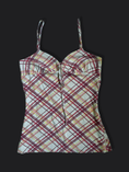 Load image into Gallery viewer, 00's Plaid cotton cami
