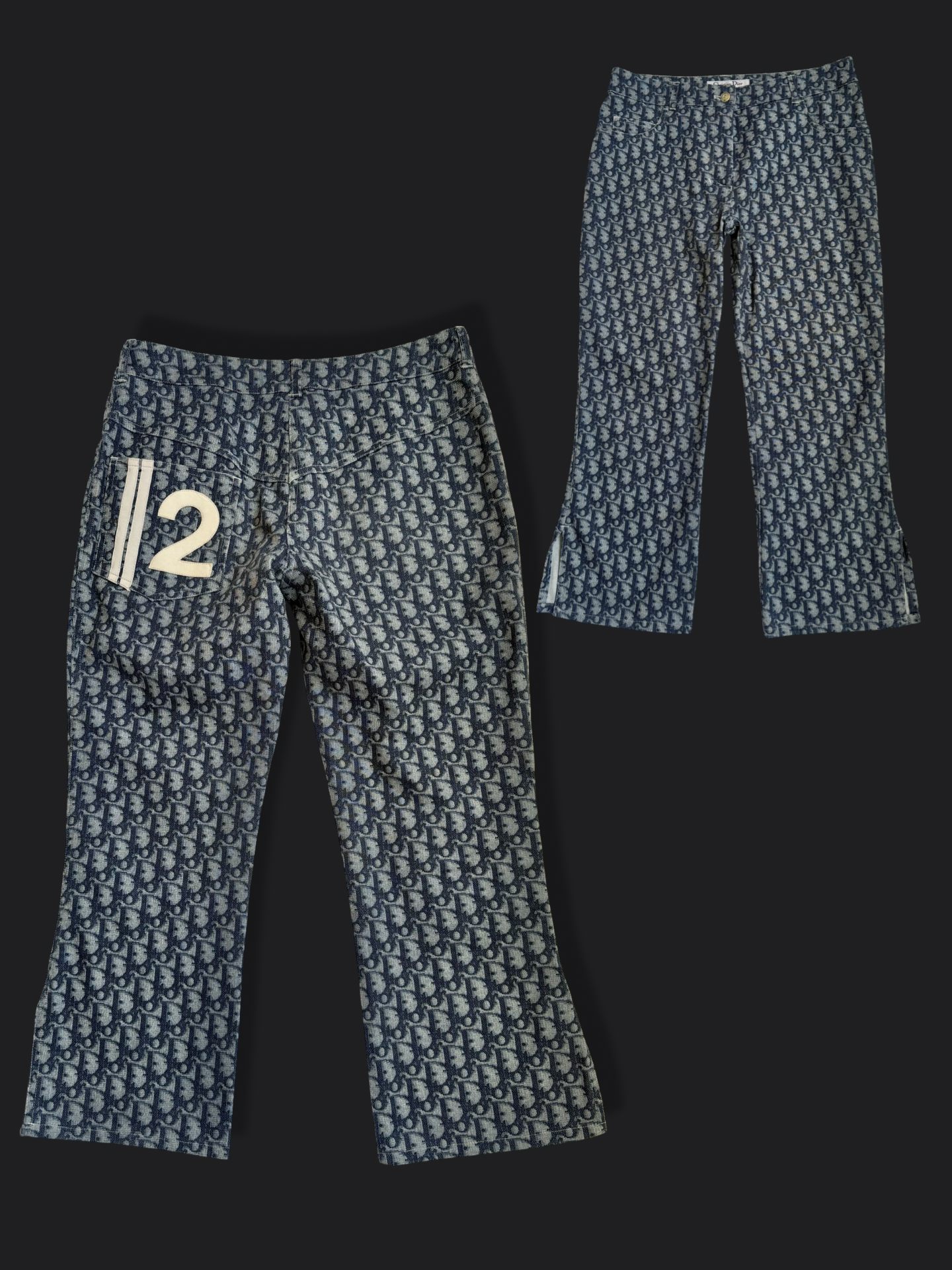 RARE 2003 Dior by Galliano monogram capris