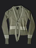 Load image into Gallery viewer, 00's Diesel khaki cotton knit cardigan
