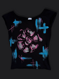 Load image into Gallery viewer, 00's Ana Sousa acrylic graphic print baby tee  • Size S/M
