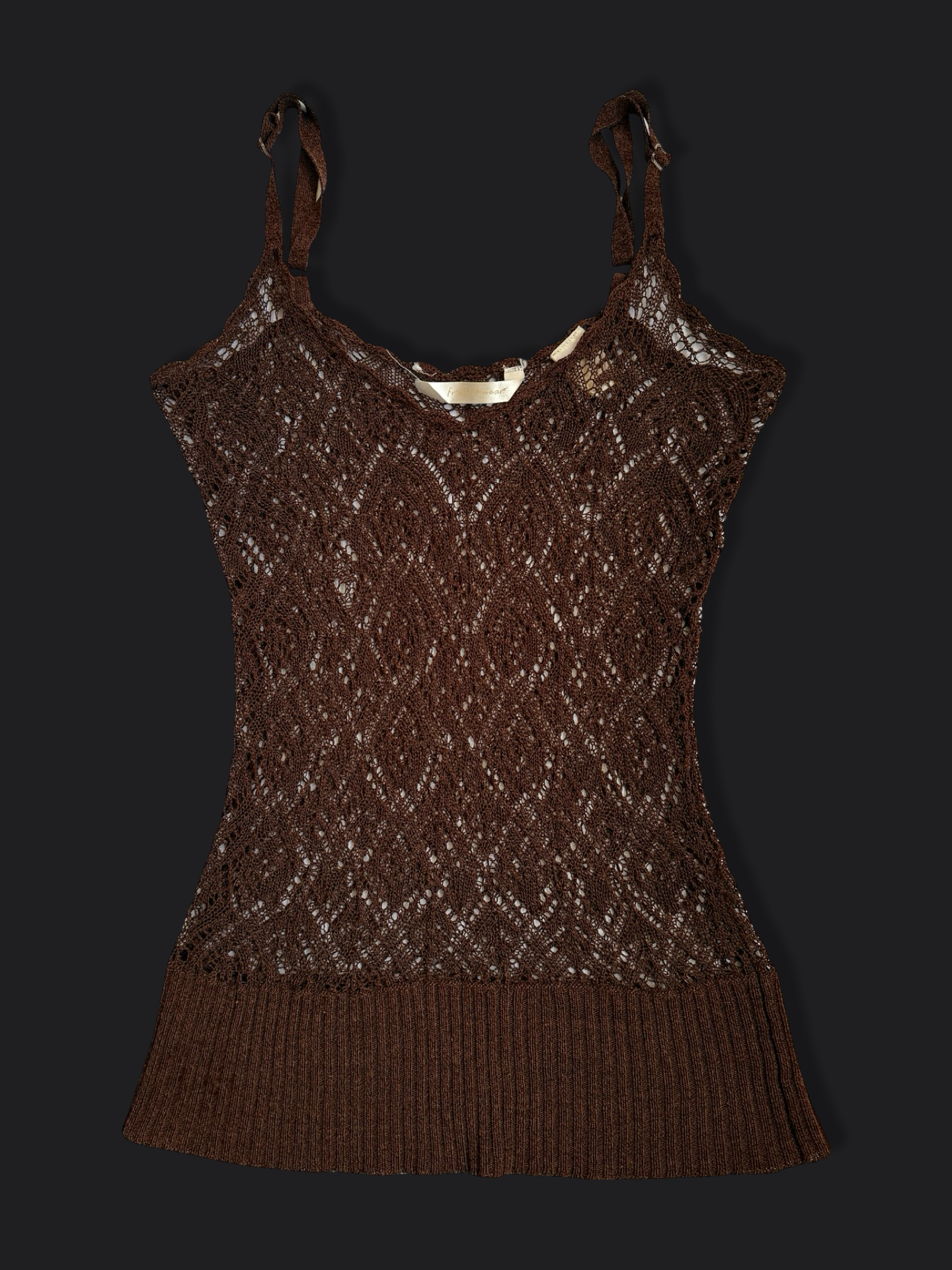 00's Silk blend crochet cami • Size M/L