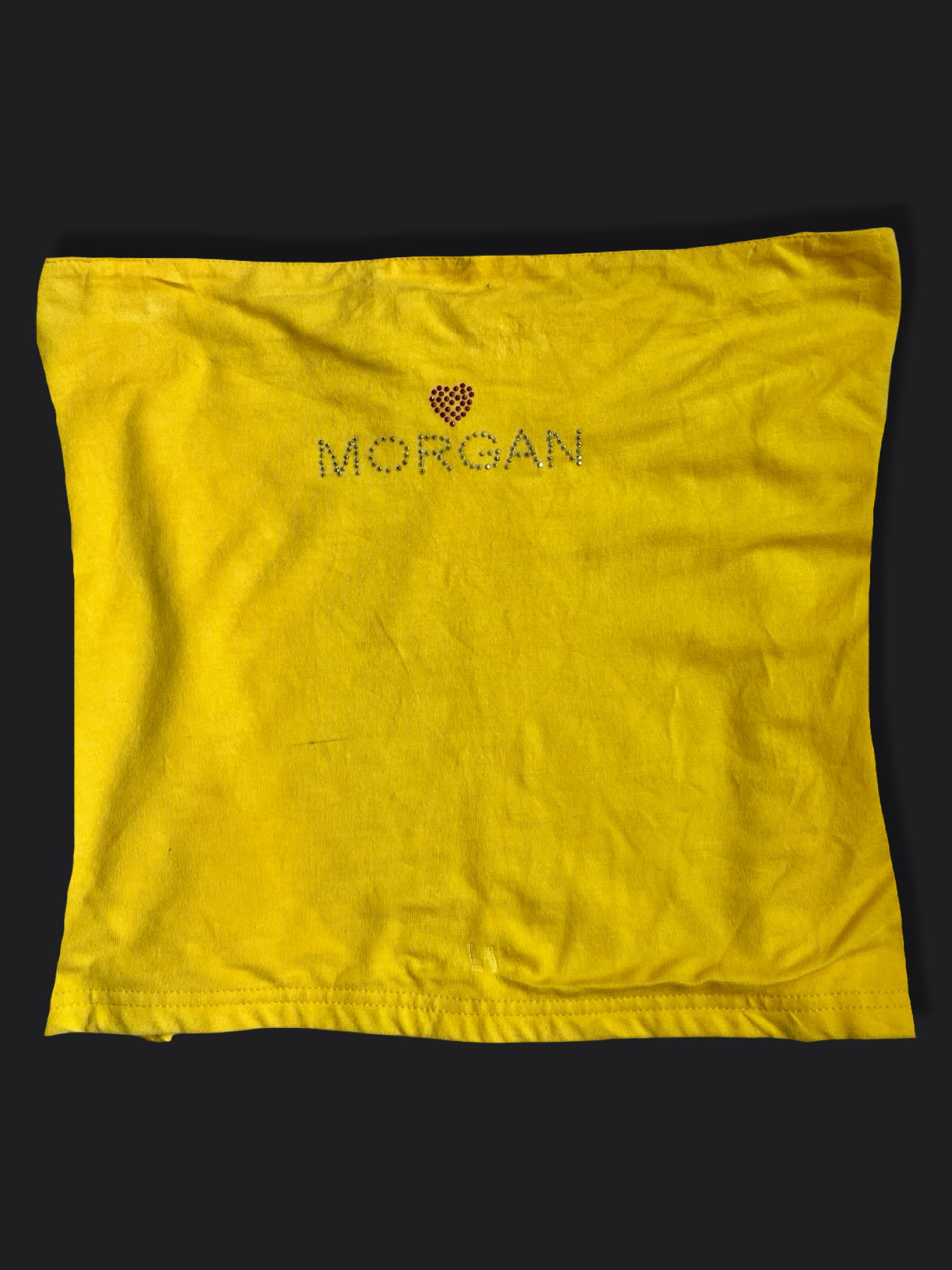00's Morgan diamante crop tube top