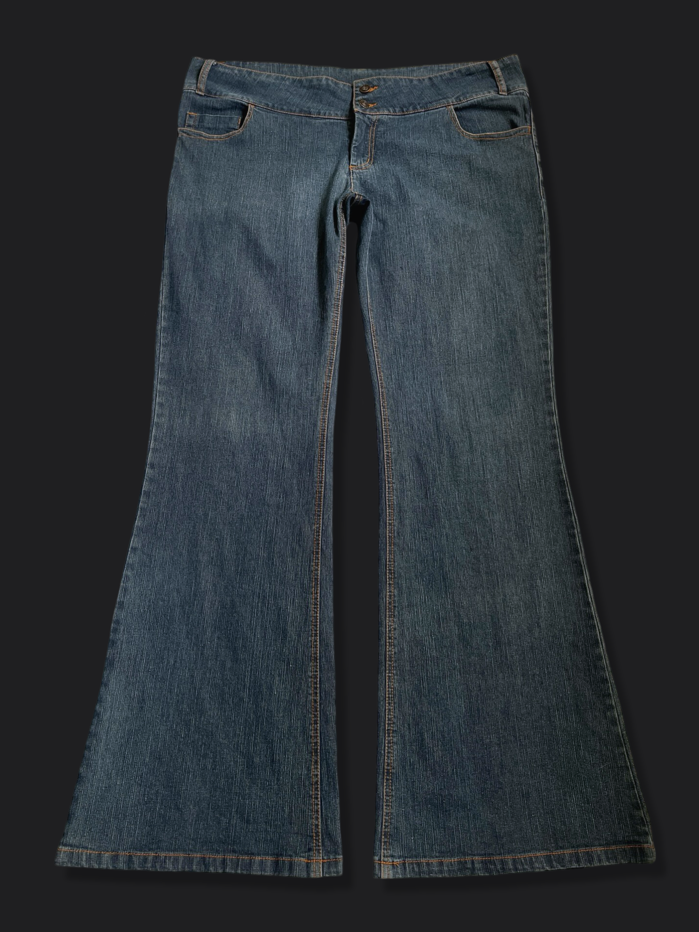 00's Low-rise flared jeans