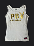 Load image into Gallery viewer, 00's Playboy gold print tank
